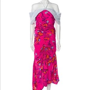 Tanya Taylor Silk Midi dress size 8